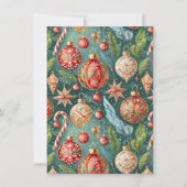 Holiday Ornaments  Party Invitation (Devant)