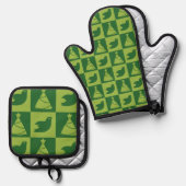 Holiday Ovenwant & Pannenlap Set (Voorkant / Achterkant)