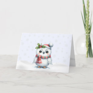 Holiday Owl Christmas Kaart