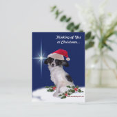 Holiday Papillon Postcard Feestdagenkaart (Staand voorkant)