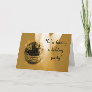 Holiday Party Invitation Gold