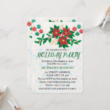 Holiday Party Invitation Kaart