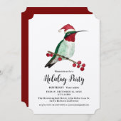 Holiday Party Invitation Kaart (Voorkant / Achterkant)