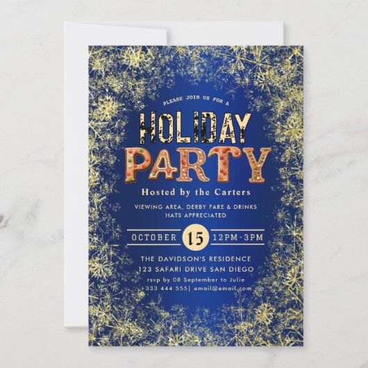 Holiday Party Invitation Kaart (Voorkant)