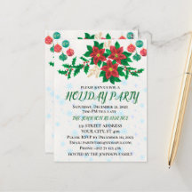 Holiday Party Invitation Kaart