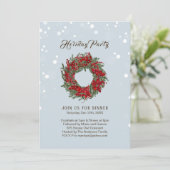 Holiday Party Invitation Kaart (Staand voorkant)