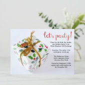 Holiday Party Invitation Kaart (Staand voorkant)