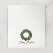 Holiday Party Place Card (Buitenkant ongevouwen)