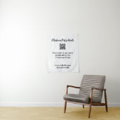 Holiday party Scan QR code details website social  Wandkleed (In situ)