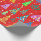 Holiday pattern, Christmas decoration. Forest on a Cadeaupapier (Hoek)