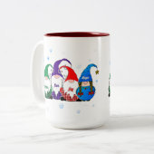 Holiday Peace Love Joy Hope Gnome Coffee Mug (Devant gauche)