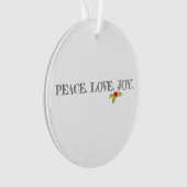 Holiday Peace Love Joy Mistletoe Christmas Holly (devant)