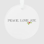 Holiday Peace Love Joy Mistletoe Christmas Holly (dos)