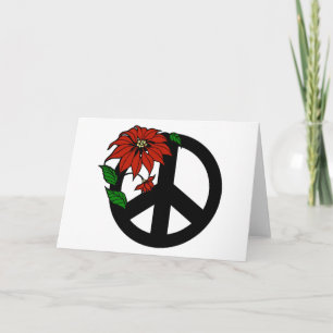 Holiday Peace Symbool Feestdagen Kaart
