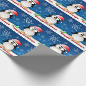 Holiday Penguin Cadeaupapier (Hoek)