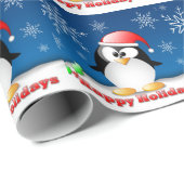 Holiday Penguin Cadeaupapier (Rol Hoek)