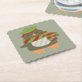 HOLIDAY PENGUIN KARTONNEN ONDERZETTERS (Gebogen)