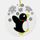 Holiday Penguin Keramisch Ornament (Voorkant)