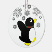 Holiday Penguin Keramisch Ornament (Links)