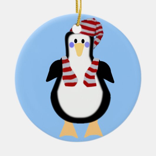 Holiday Penguin - Ornament (Voorkant)