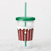 Holiday Peppermint Tumbler Acryl Drinkbeker (Voorkant)