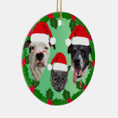 Holiday Pets Keramisch Ornament (Rechts)