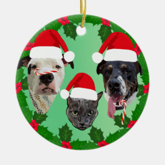 Holiday Pets Keramisch Ornament