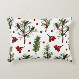 Holiday Pine and Berries Accent Sierkussen Kussen
