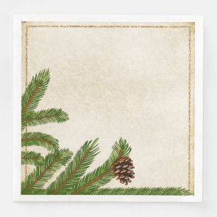 Holiday Pine Boughs Comfort en Joy Paper Napkin Servet