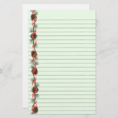Holiday Pine Cone Lond Stationery Briefpapier (Voorkant / Achterkant)