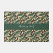 Holiday Pinecone Deurmat (Voorkant)