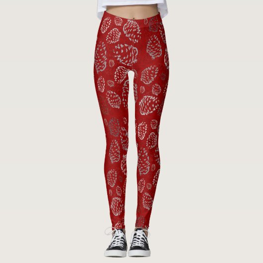 Holiday Pinecone Leggings (Voorkant)