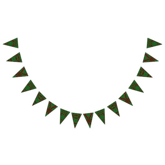 Holiday Pines Garnet Driehoek Bunting Banner (Alle)