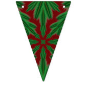 Holiday Pines Garnet Driehoek Bunting Banner (Derde vlag)