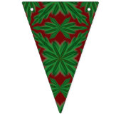 Holiday Pines Garnet Driehoek Bunting Banner (Tweede vlag)