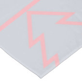 Holiday Pink Grey kerstbomen Modern Tafelkleed (Gekanteld)