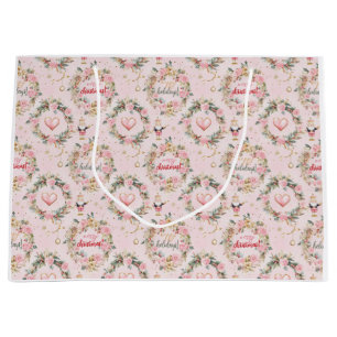 Holiday Pink Merry Notenkraker Beaux Custom Messag Groot Cadeauzakje