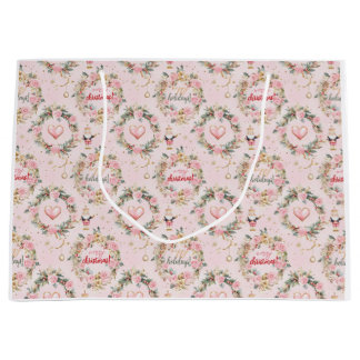 Holiday Pink Merry Notenkraker Beaux Custom Messag Groot Cadeauzakje