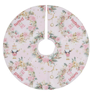 Holiday Pink Merry Notenkraker Beaux Custom Messag Kerstboom Rok