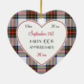 Holiday Plaid 60th of EEN Jubilea Ornament (Achterkant)