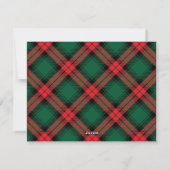 Holiday Plaid Border Christmas Party Invitation (Dos)