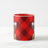 Holiday Plaid Chesapeake Bay Kersthond Mok (Midden)