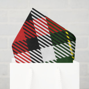 Holiday Plaid Classic Preppy Kleurrijk Feestelijk Tissuepapier