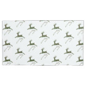 Holiday Plaid Rendier Kussensloop-King Size Kussensloop (Voorkant)