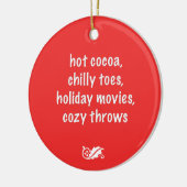 Holiday Poem Red Ornament (Links)