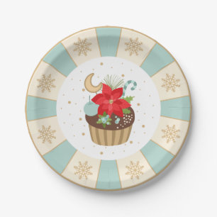 Holiday Poinsettia Cupcake Bord