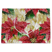 Holiday Poinsettia Groot Cadeauzakje (Voorkant)