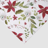 Holiday Poinsettia Winter Tissuepapier (Detail)