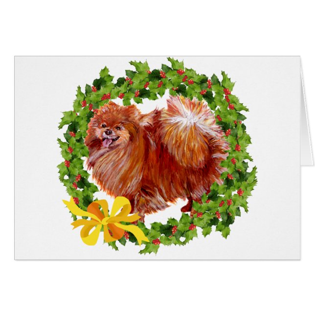 Holiday Pomeranian (Devant horizontal)