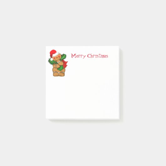 Holiday Post the Notes-Gingerbrood Man Post-it® Notes (Voorkant)